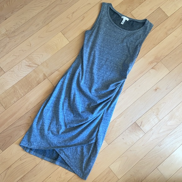 Anthropologie Leith gray scrunch sleeveless dress size medium - Picture 5 of 9